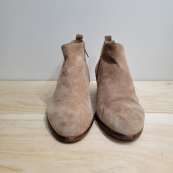 J. Crew suede short booties tan 10 - Picture 7 of 7